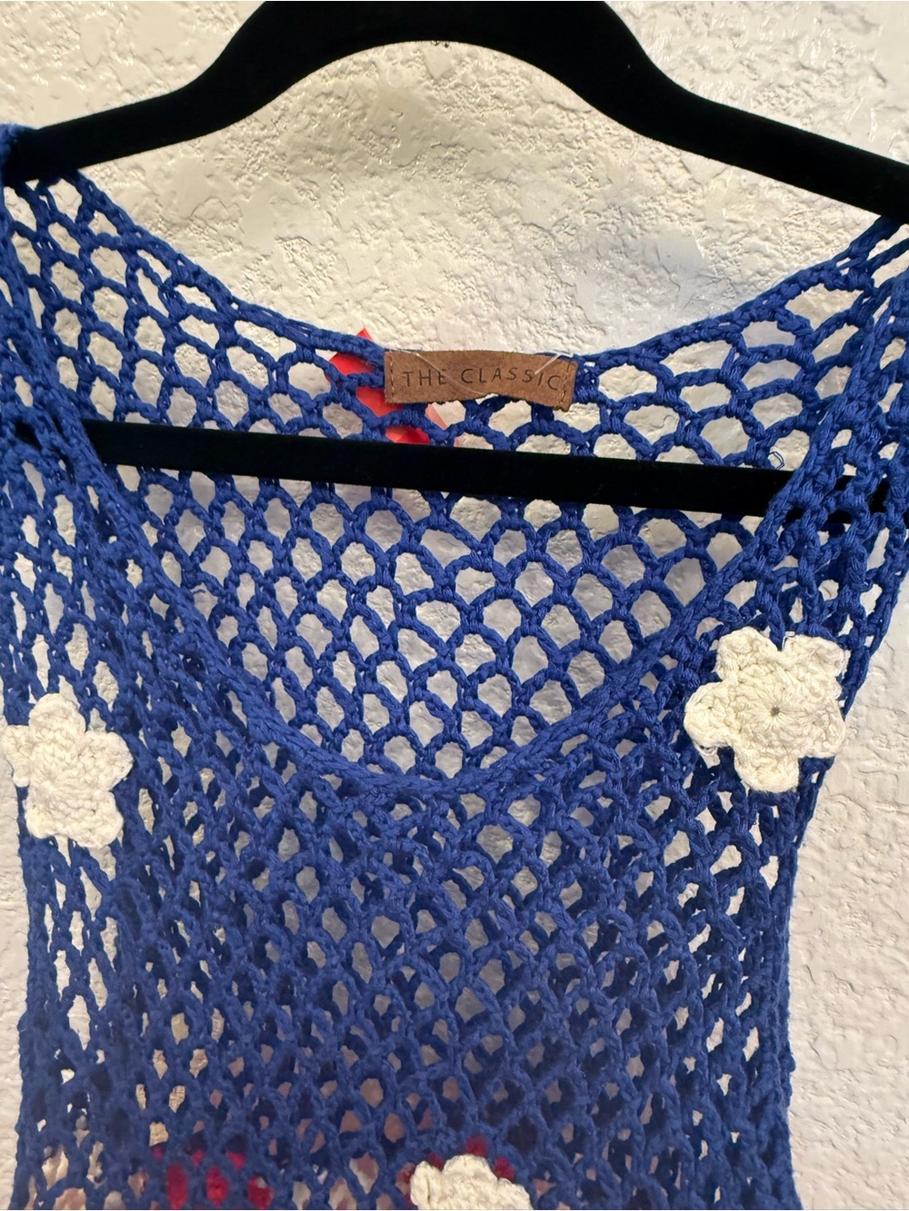 American Flag Handmade RedWhiteBlue Crochet Tank Top&Cover-Up  Small The Classic - Picture 7 of 16